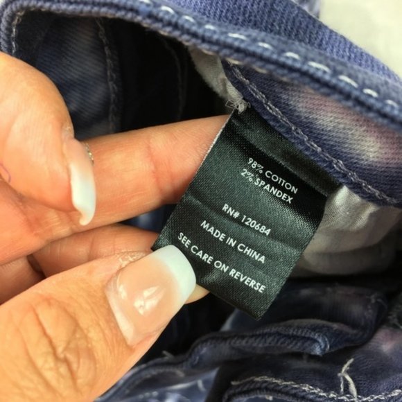 Blackheart Purple Tie Die Low Rise Shorts Size 5 - Picture 4 of 8